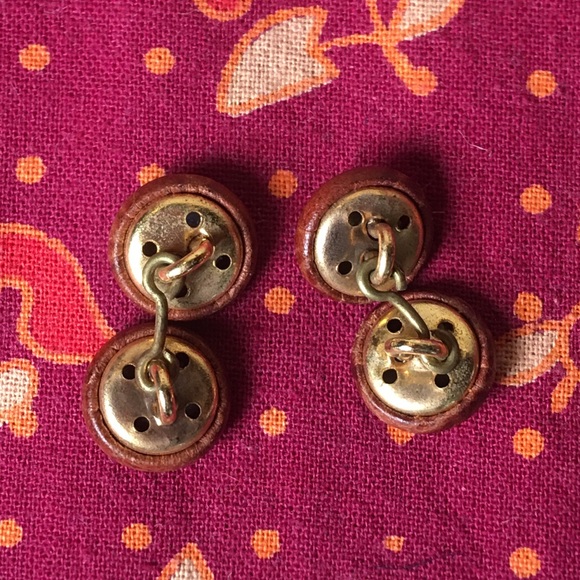 2 pairs Neiman Marcus alligator skin cufflinks - Picture 2 of 6